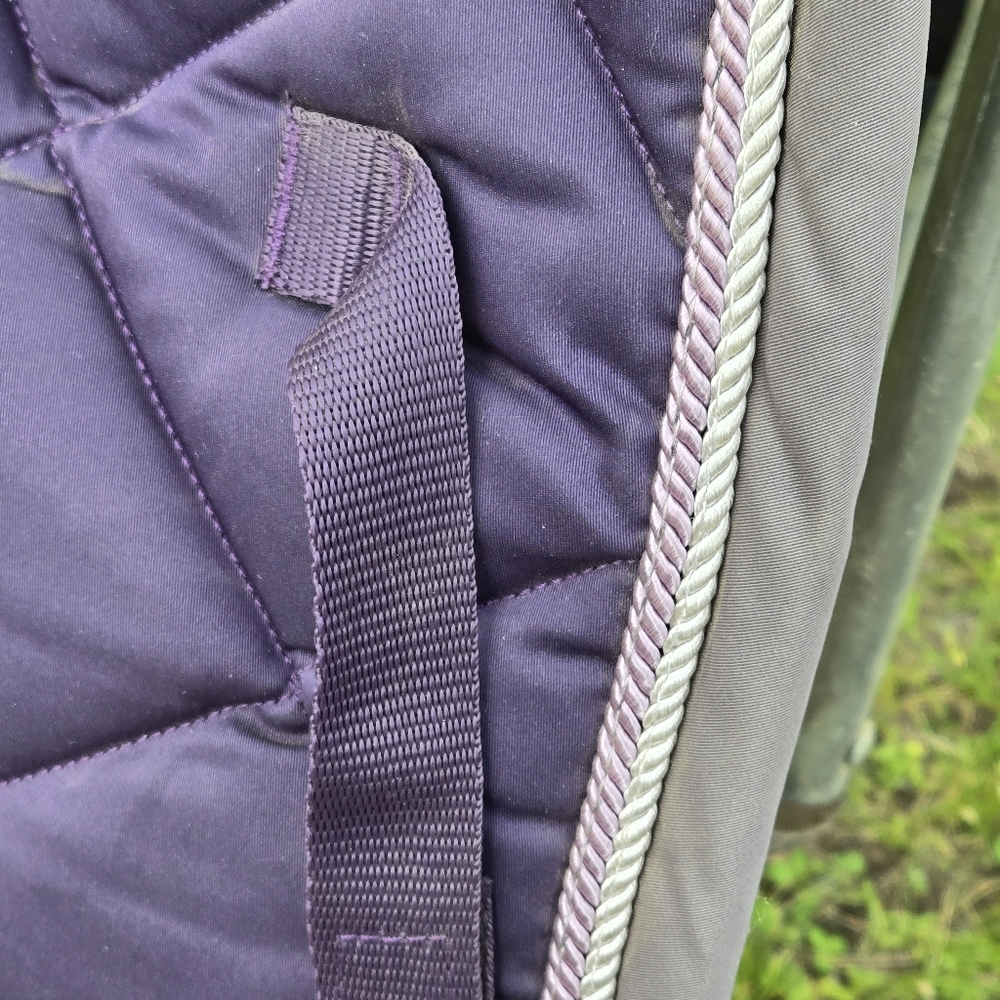 Purple piped Dressage Pad